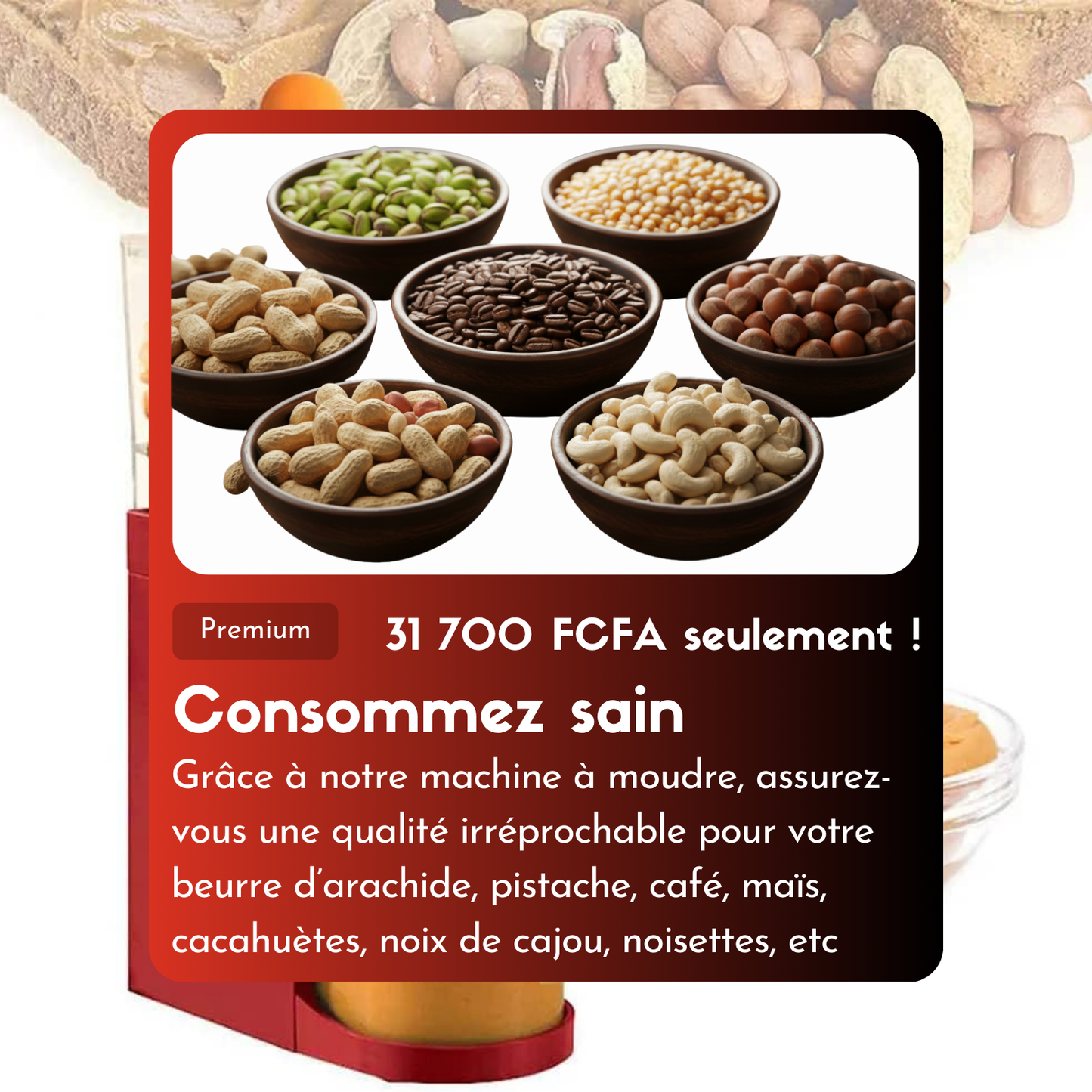 🥜✨ FAITES VOTRE PROPRE BEURRE D’ARACHIDE À LA MAISON !