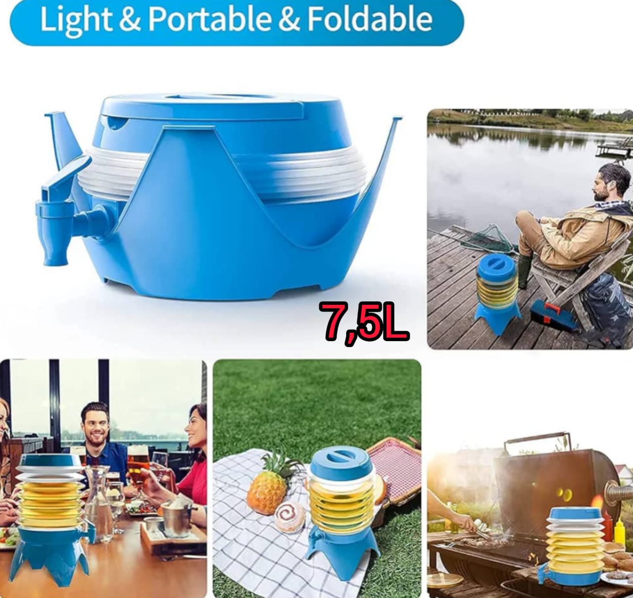 Distributeur pliable de boissons