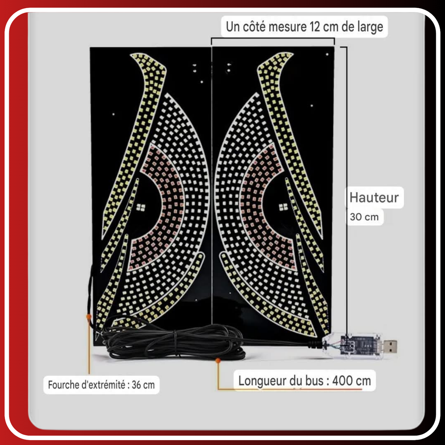 🚗 Le Regard Qui Hypnotise la Route : Yeux Clignotants Lumineux pour Véhicules