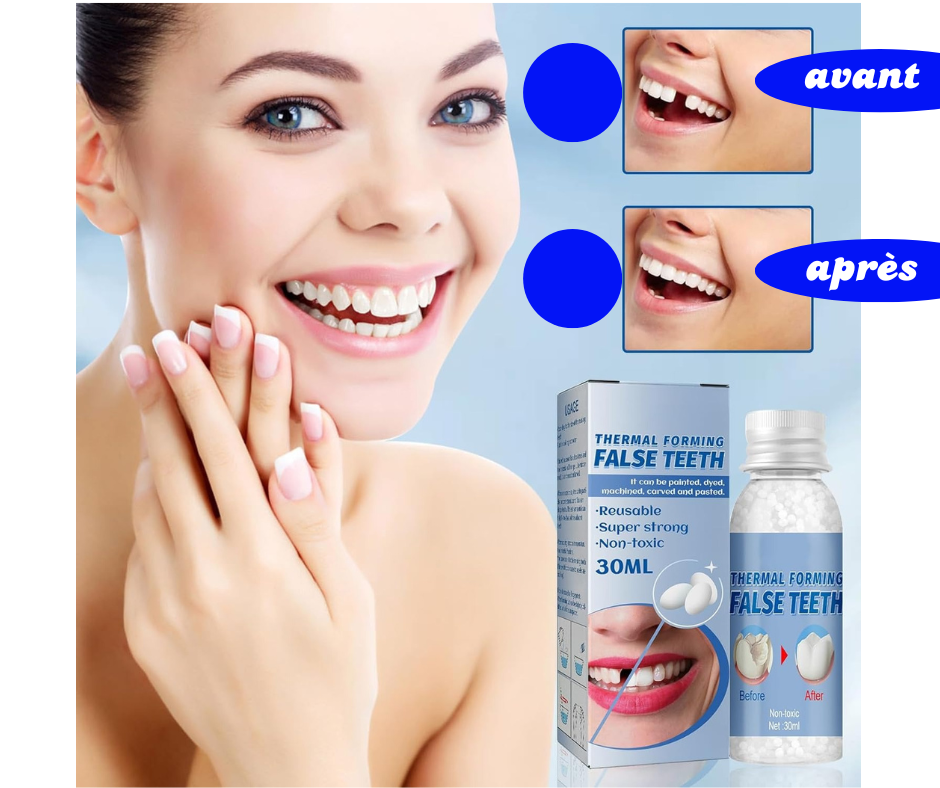 🦷 Gel Dentaire Moulable : Retrouvez Votre Sourire en Quelques Minutes ! Votre Sourire Mérite d'Être Complet