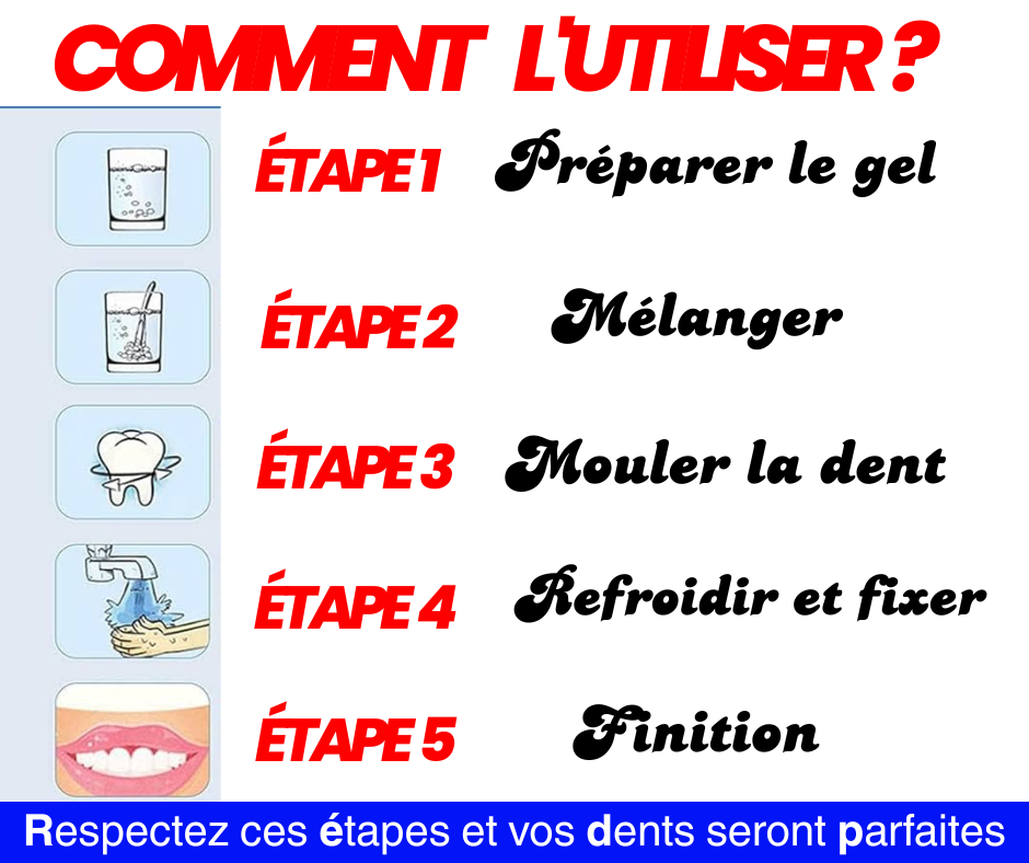 🦷 Gel Dentaire Moulable : Retrouvez Votre Sourire en Quelques Minutes ! Votre Sourire Mérite d'Être Complet