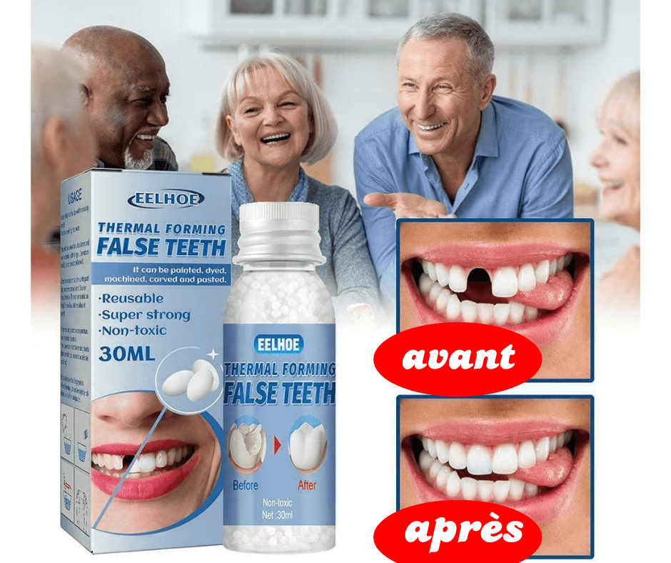 🦷 Gel Dentaire Moulable : Retrouvez Votre Sourire en Quelques Minutes ! Votre Sourire Mérite d'Être Complet
