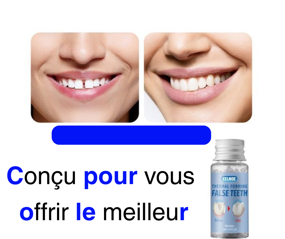 🦷 Gel Dentaire Moulable : Retrouvez Votre Sourire en Quelques Minutes ! Votre Sourire Mérite d'Être Complet