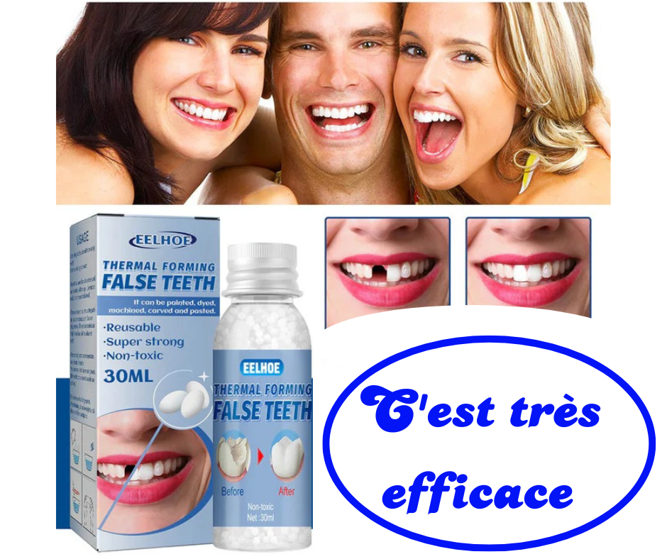 🦷 Gel Dentaire Moulable : Retrouvez Votre Sourire en Quelques Minutes ! Votre Sourire Mérite d'Être Complet