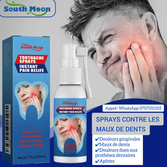 Spray de soulagement rapide de la douleur dentaire