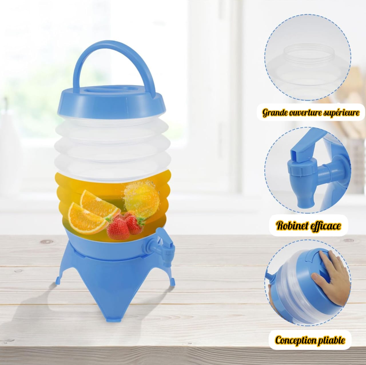 Distributeur pliable de boissons